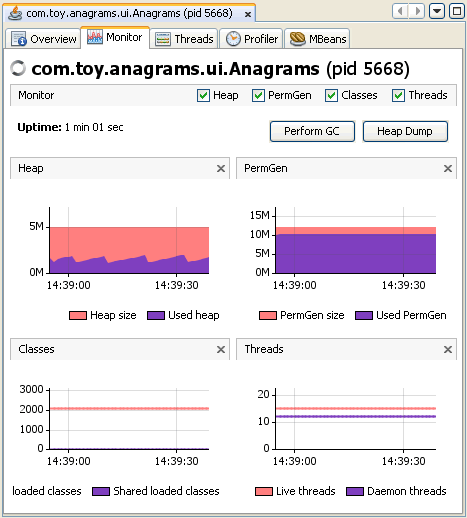 「Monitor」タブのスクリーンショット